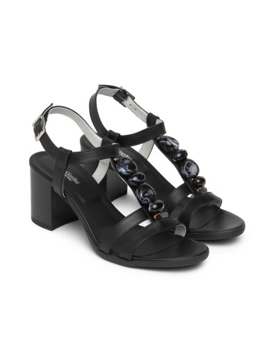 Nero Giardini sandalo in pelle con tacco comodo